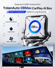 YolanAuto 08 MAX BMW Carplay AI BOX, 8+128GB Android 16 6350 5G version