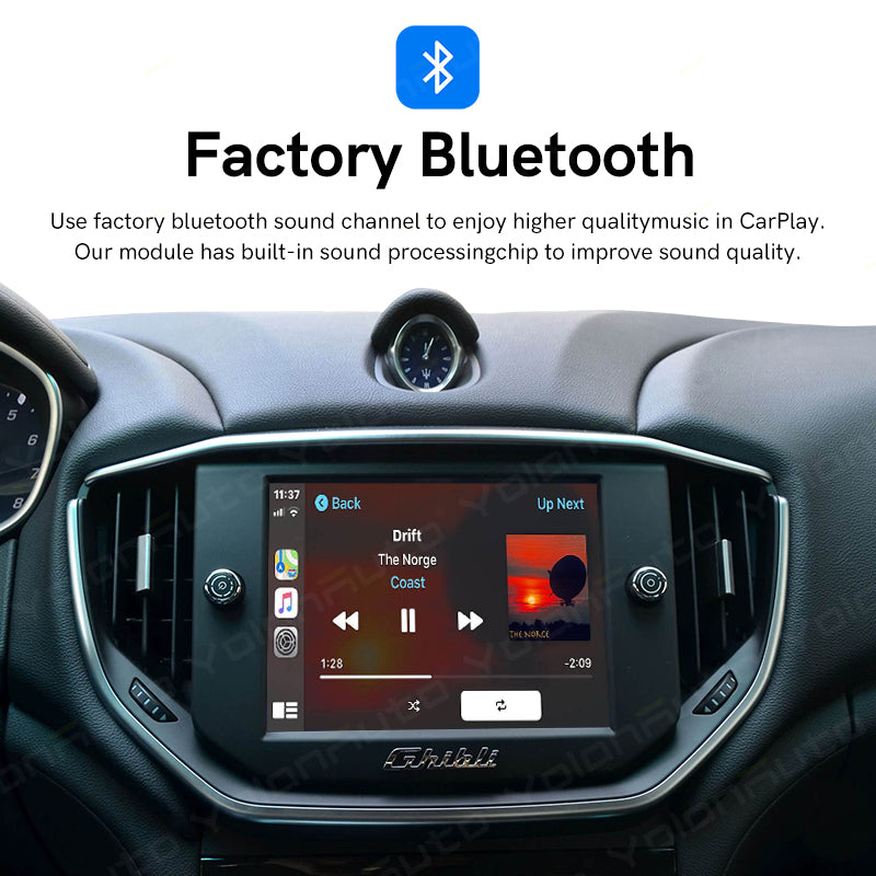 YolanAuto Wireless CarPlay for Maserati Quattroporte & Ghibli (2014-2016)
