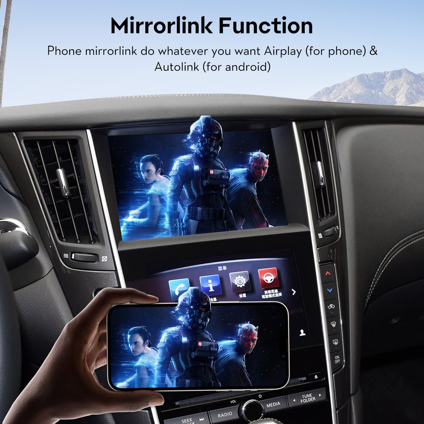 YolanAuto infiniti Q50 Q60 QX50 CarPlay Android auto Retro fit
