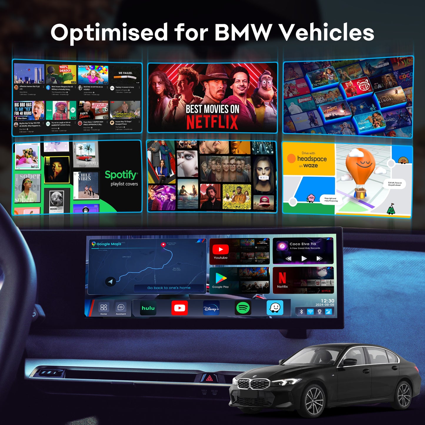 YolanAuto Android AI Box for Wireless CarPlay (BMW Only)