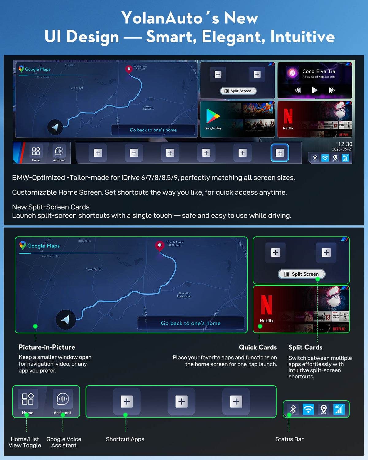 BMW専用 YolanAuto CarPlay AI Box Android YolanAuto