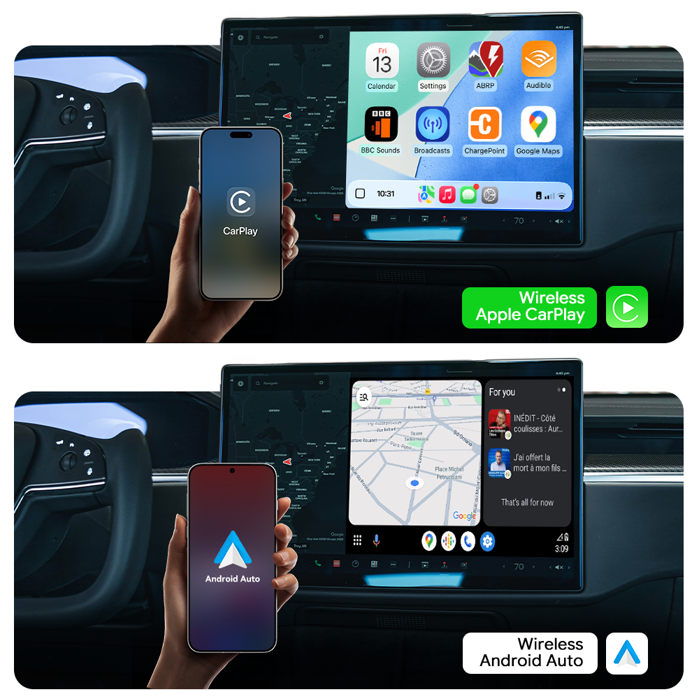 YolanAuto 10 PRO Carplay AI Box for Tesla 3 Y X S (PRO Version)