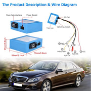 For Bmw For Mercedes Benz Audi  Porsche AUX Car Optical Fiber Decoder Box Amplifier Adapter BOSE audio